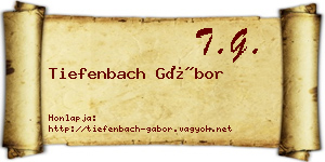 Tiefenbach Gábor névjegykártya